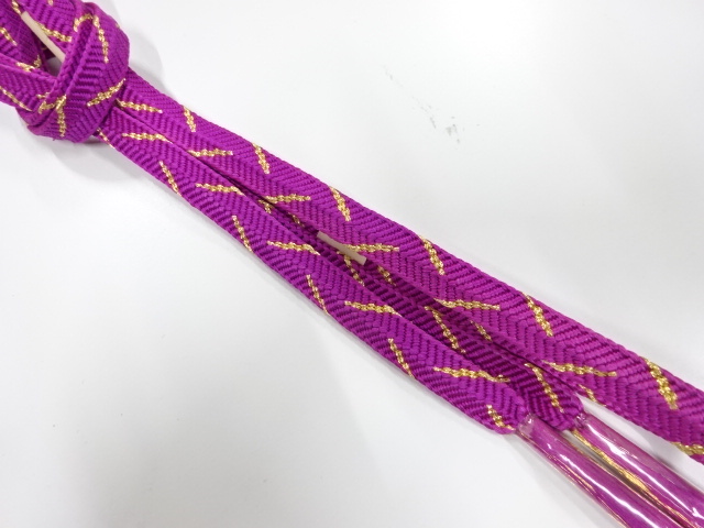 未使用品　正絹　手組帯締め